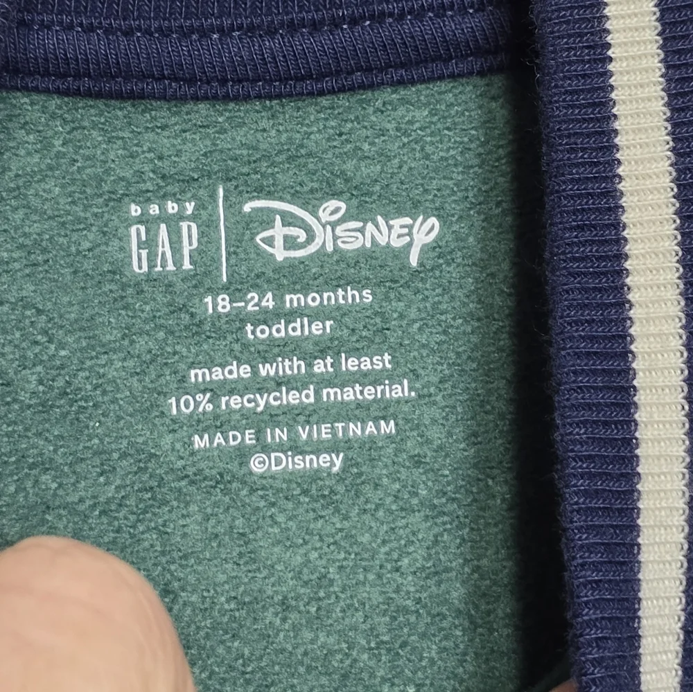 Gap × Disney Boys Organic Cotton Varsity Jacket 18 - 24 months Mickey Mouse